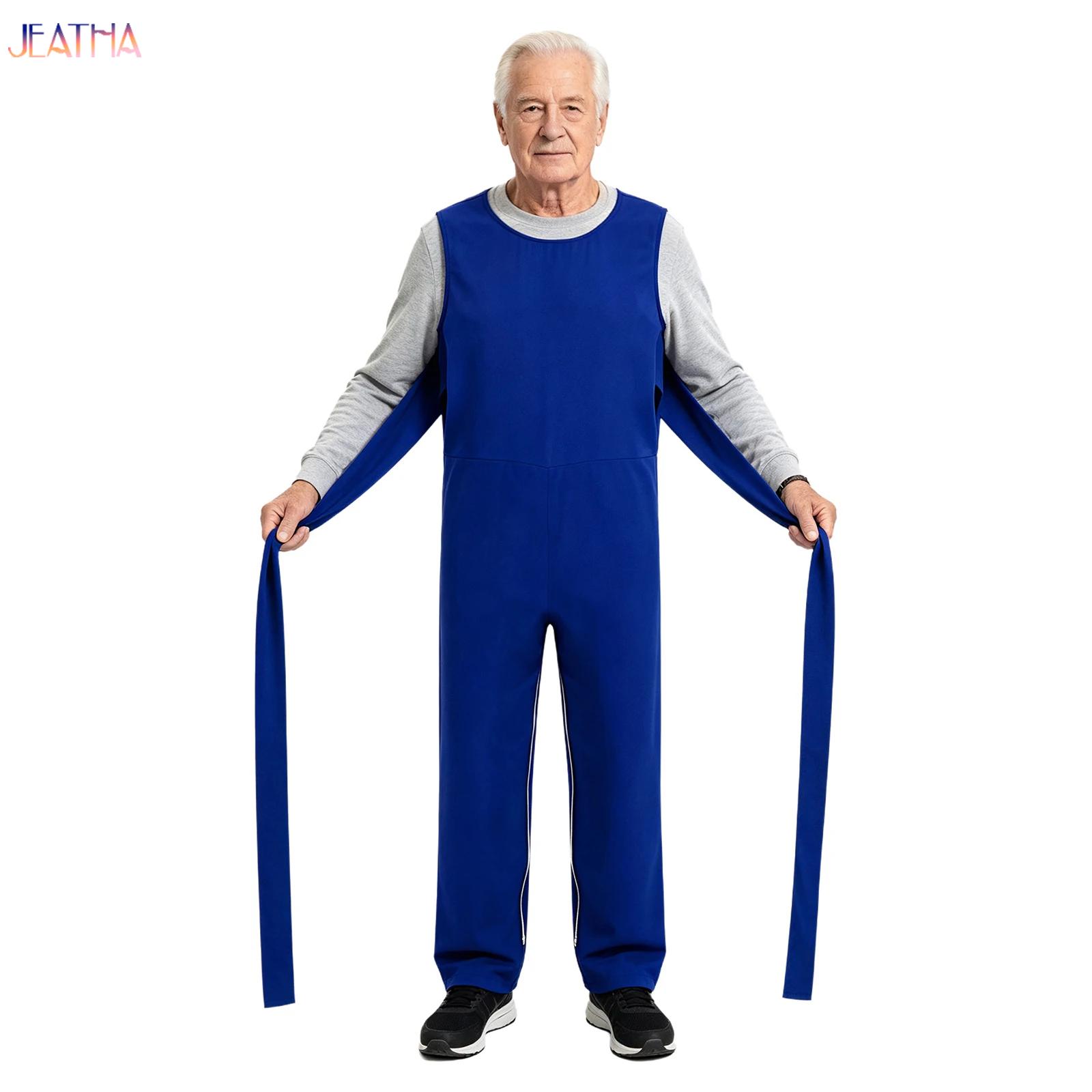 Winter Clothing Needs - Adaptiver Jumpsuit für Männer, Senioren-Rückhalteanzug, Rollstuhl-Spezialkleidung,
