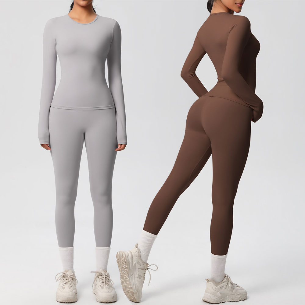 Winter Clothing Equipment - JUREN 2-teiliges Yoga-Outfit Sportset Damen Sportbekleidung