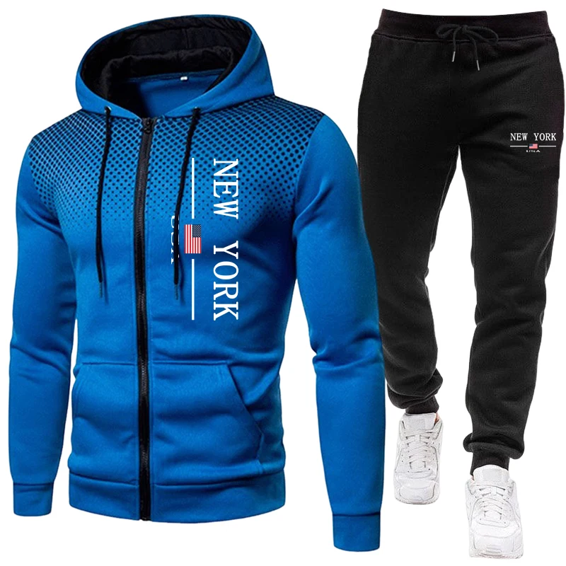 Quality Winter Clothing Jacket - Herrenjacke Trainingsanzug Lässiger Kapuzenpullover mit Reißverschluss