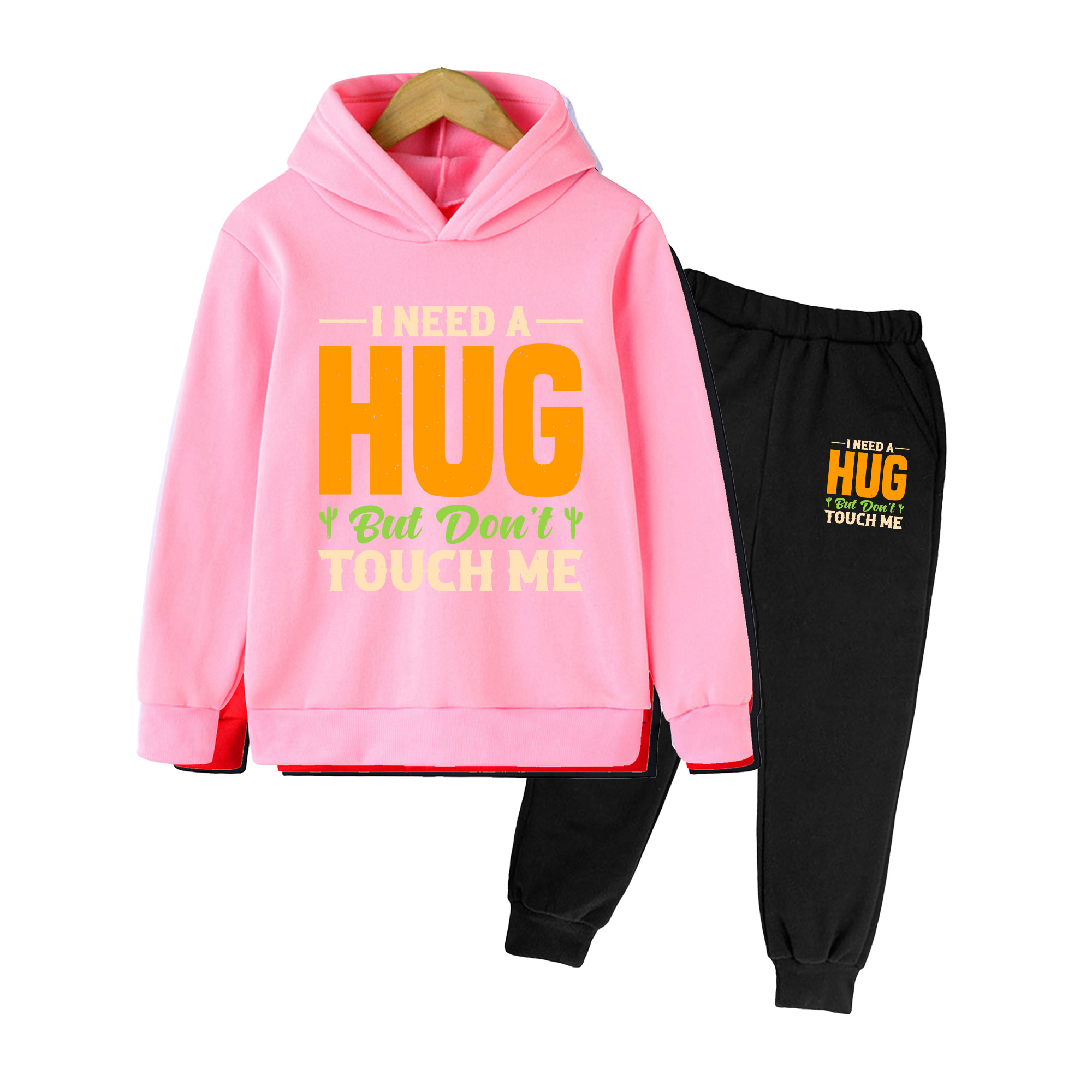 Winter Clothing Needs - Kinder-Hoodie & Hosen-Set, Lustiger 