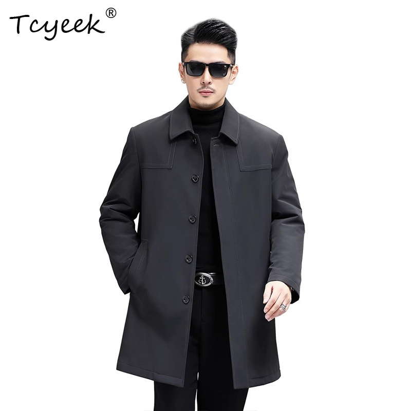 Quality Winter Clothing Jacket - Tcyeek Modischer Natürlicher Nerzmantel für Herren