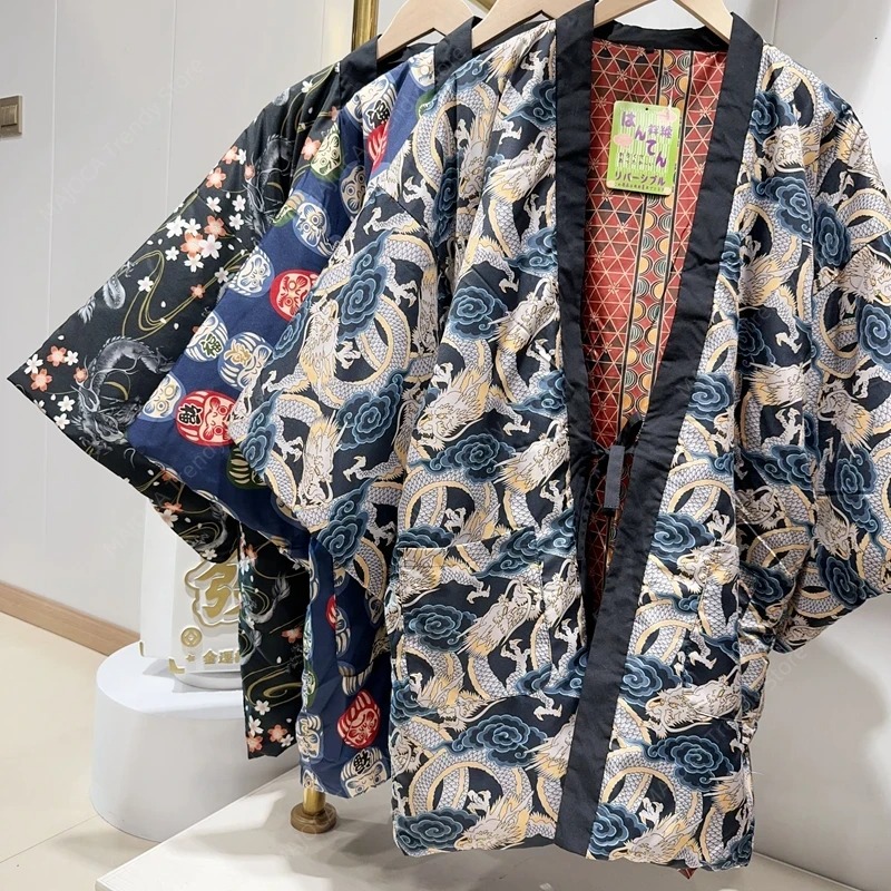 Traditional Winter Japanese Clothing - Winter Hanten Mäntel für Männer Frauen