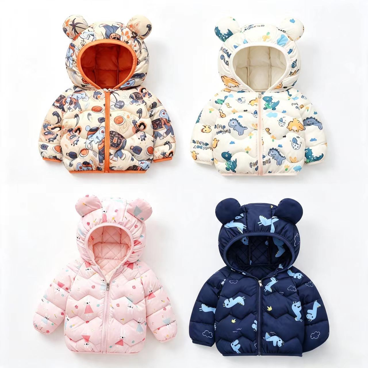 Winter Clothing Baby Boy - Kindermantel Baby Cartoon-Jacke Jungen Kapuzenkleidung Mädchen