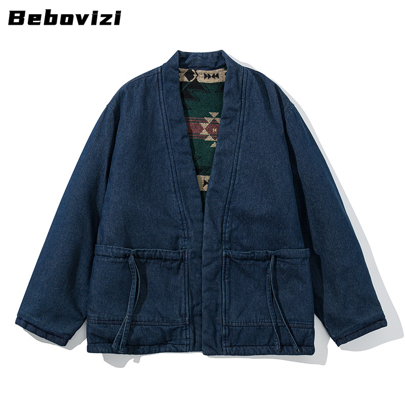 Traditional Winter Japanese Clothing - Mode Vintage Wendelmantel Kimono Haori Winter