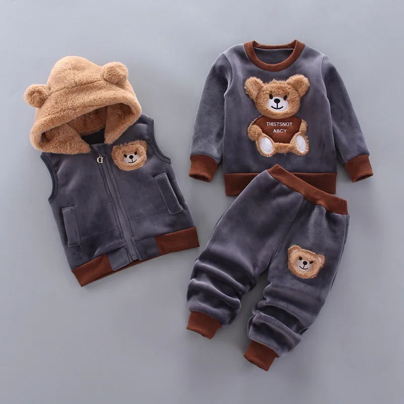Winter Clothing Activities For Toddlers - Kleinkind Plüsch Verdickter Winter Langarm-Anzug Cartoon
