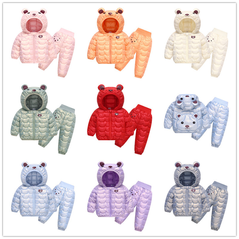 Winter Clothing Baby Boy - Herbst-Winter-Kinderkleidung Baby Baumwolljacke Hose Dickes Kinderkleidungsset