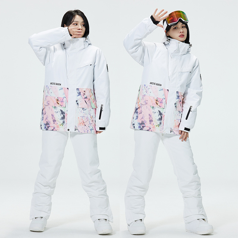 Farbblock-Skianzug für Männer  – Ski Pants Waterproof Bewertung und Preis
