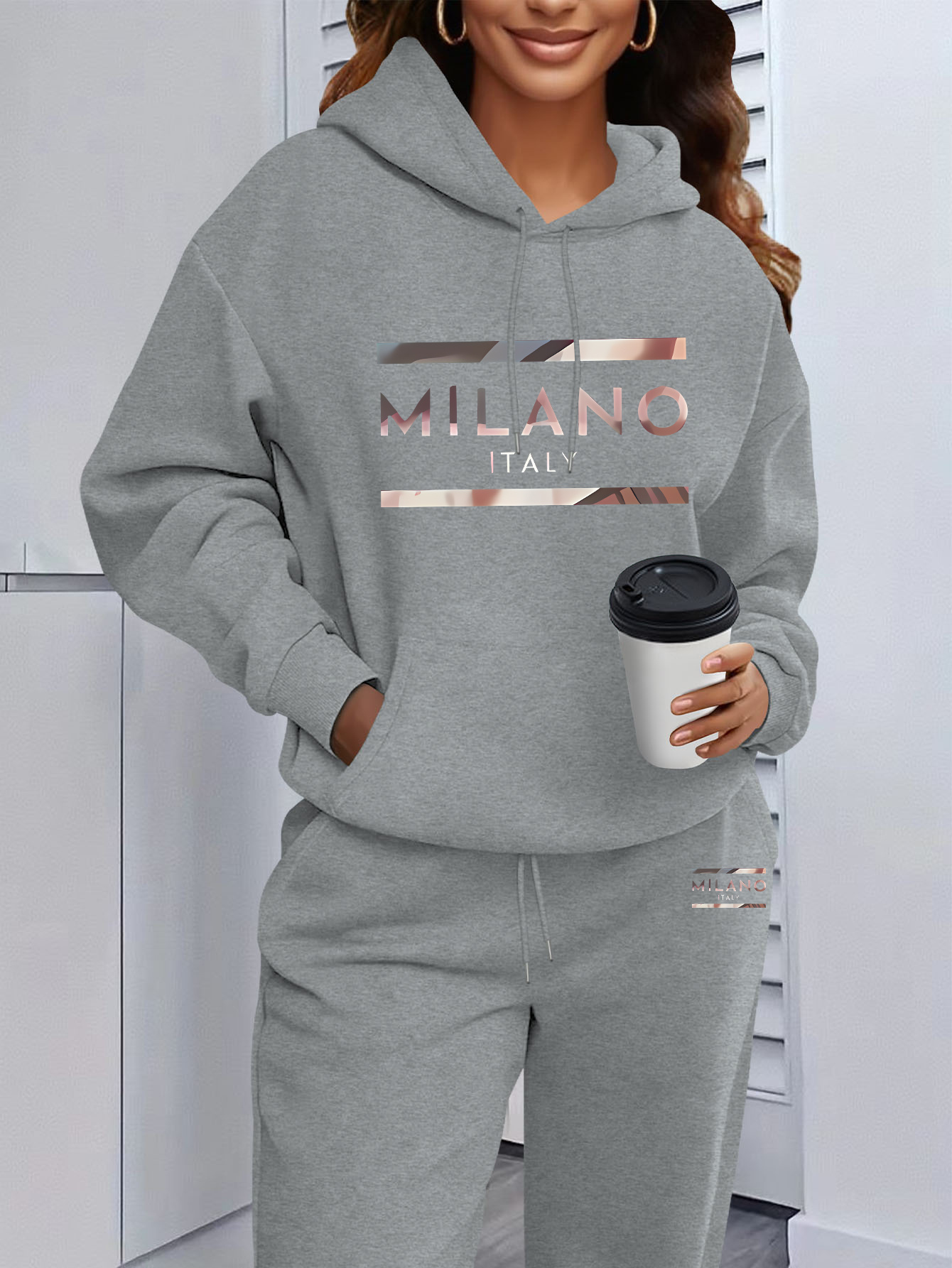 2026 Damen-Print-Kapuzenpullov – Winter Clothing Usa Bewertung und Preis