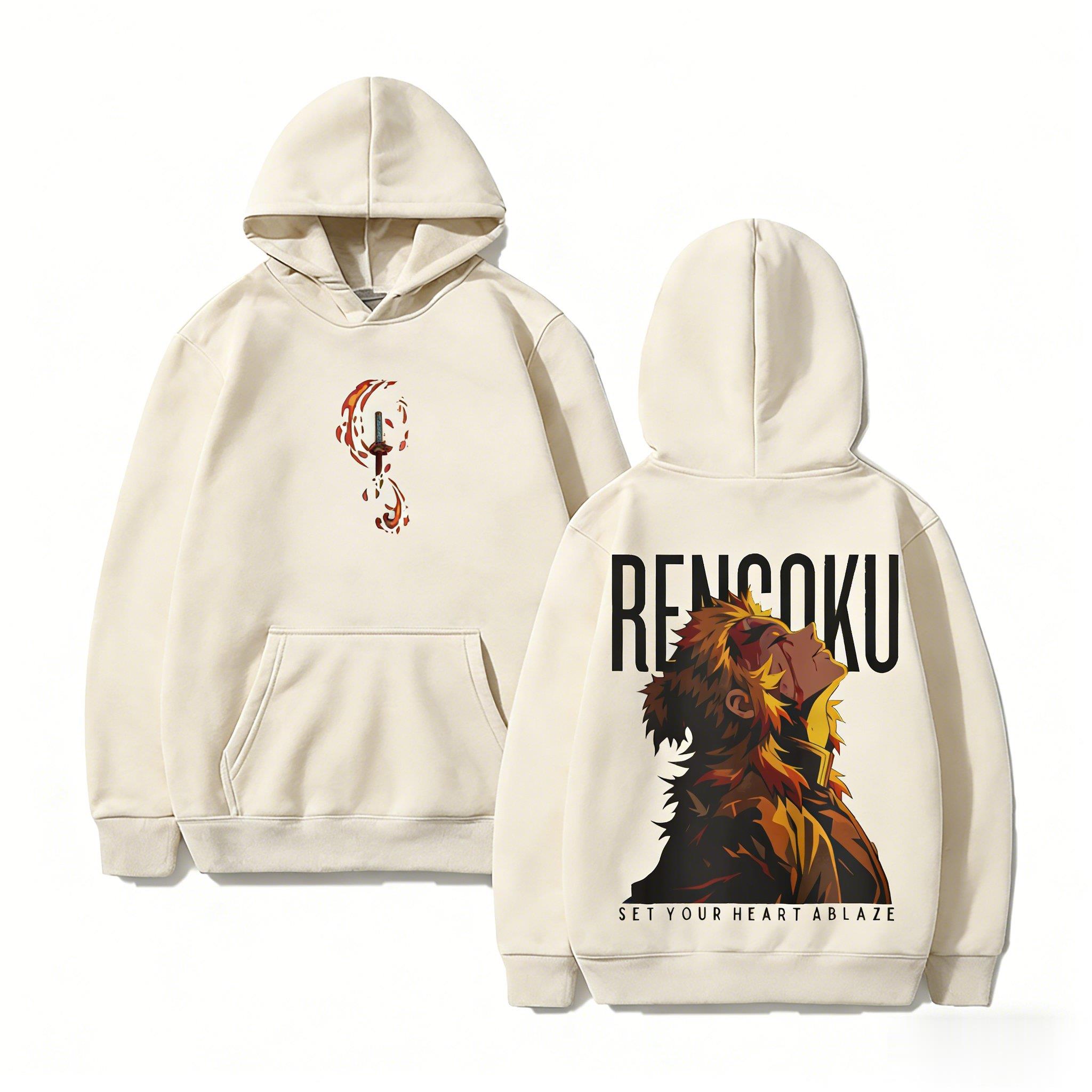 Demon Slayer Rengoku Hoodie An – Winter Clothing Japan Bewertung und Preis