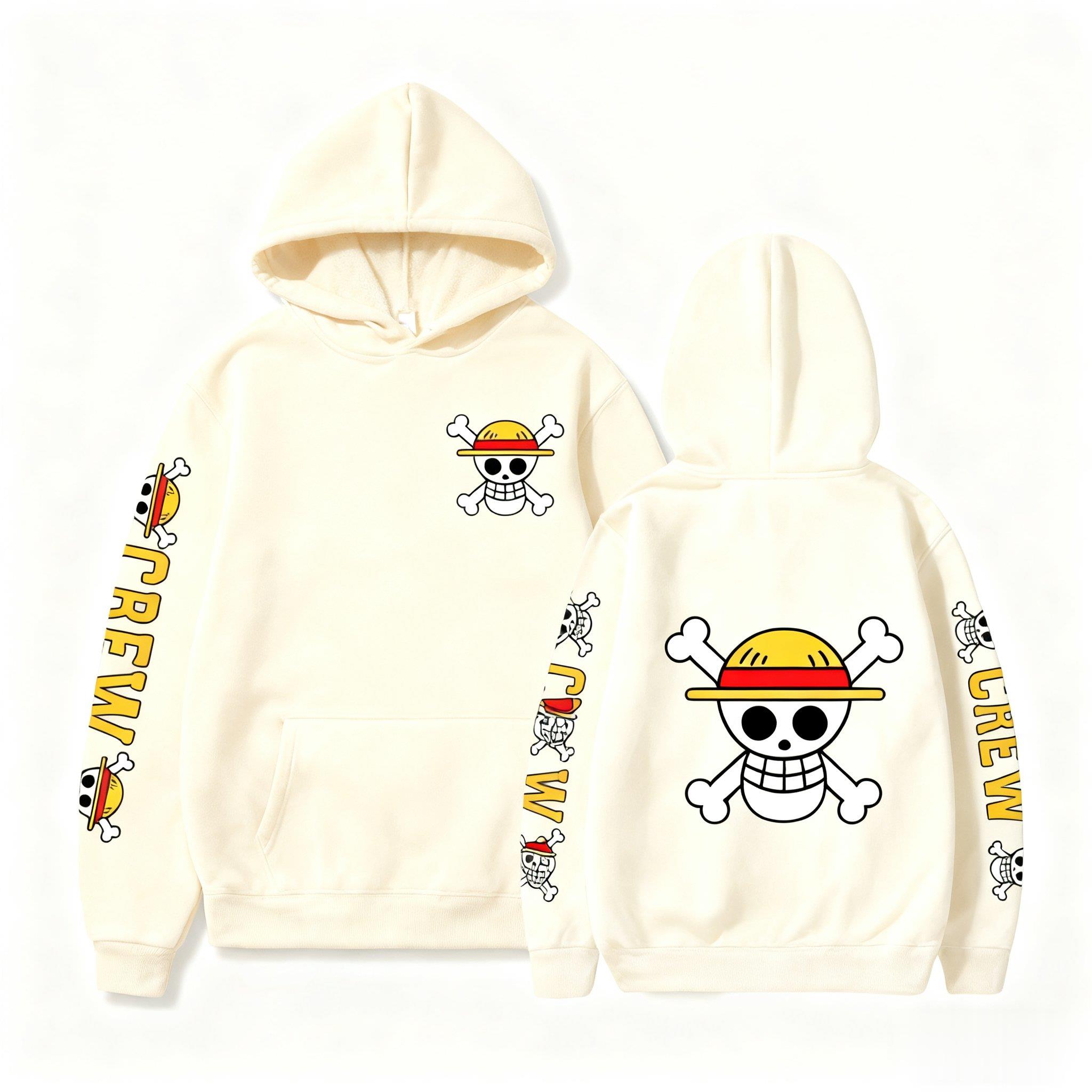 One Piece Skull Print Hoodie M – Winter Clothing Japan Bewertung und Preis
