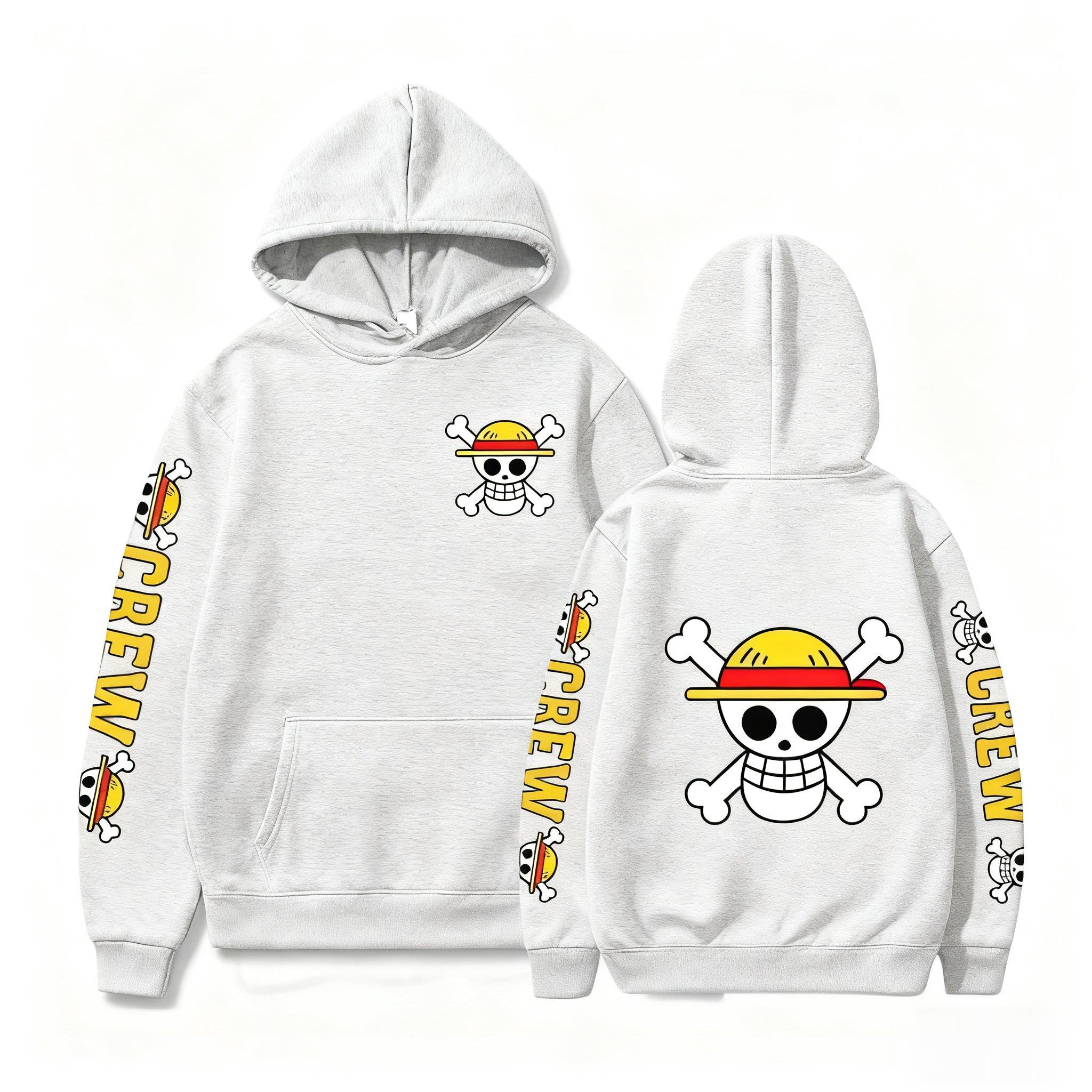 One Piece Skull Print Hoodie M – Winter Clothing Japan Bewertung und Preis