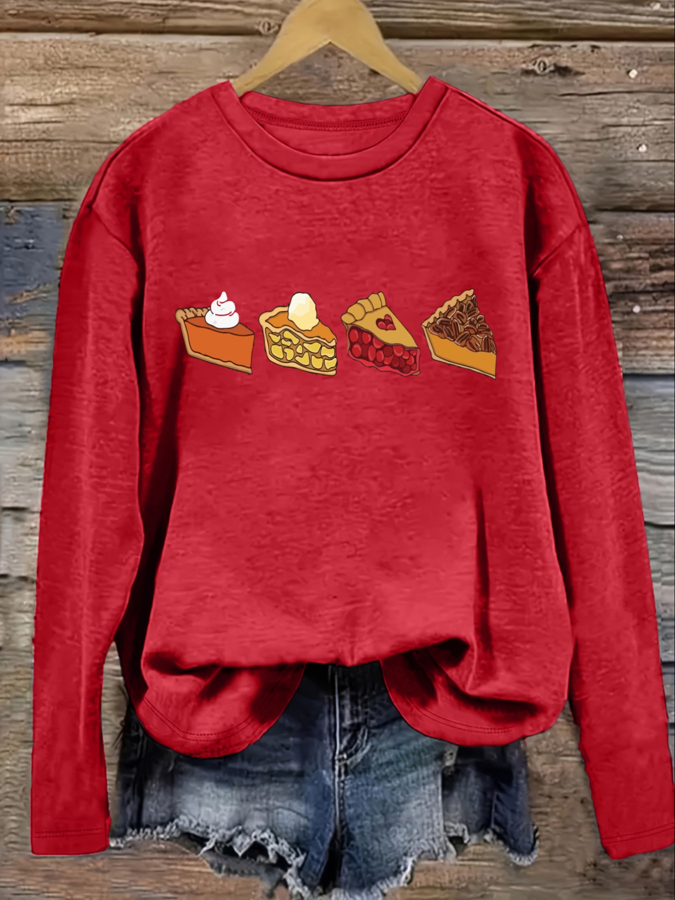 Damen-Freizeit-T-Shirt mit lan – Winter Clothing Usa Bewertung und Preis